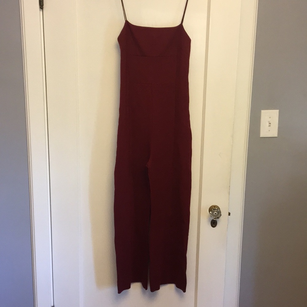 NWT urban outfitters maroon jumpsuit
